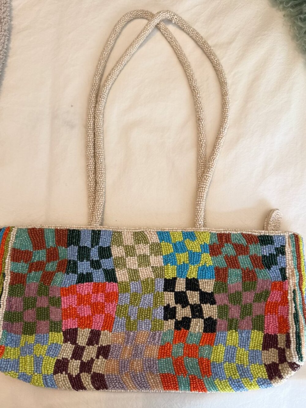 Anthropologie Beaded East West Shoulder Bag - Picture 2 of 3
